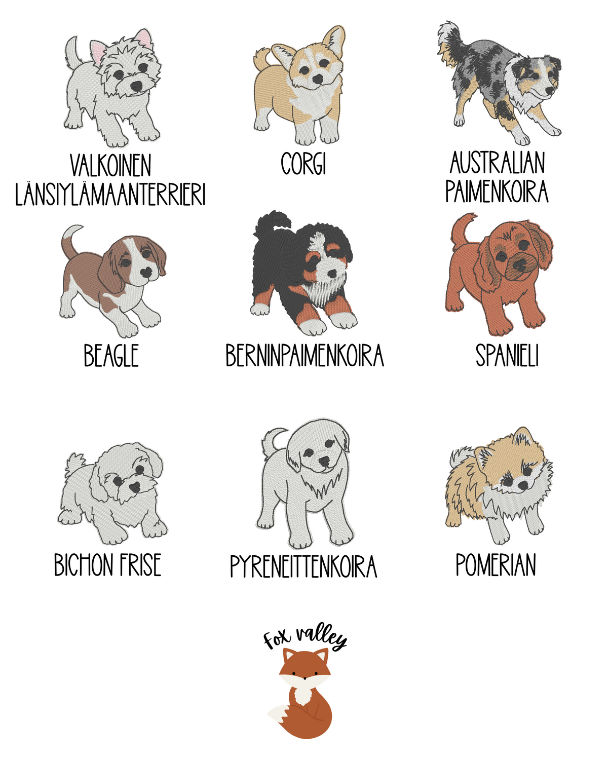 Brodeerattu puuvillapyyhe - lemmikin kuvalla